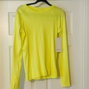 Lululemon athletica Highlighter Yellow Rest Less Women's Top